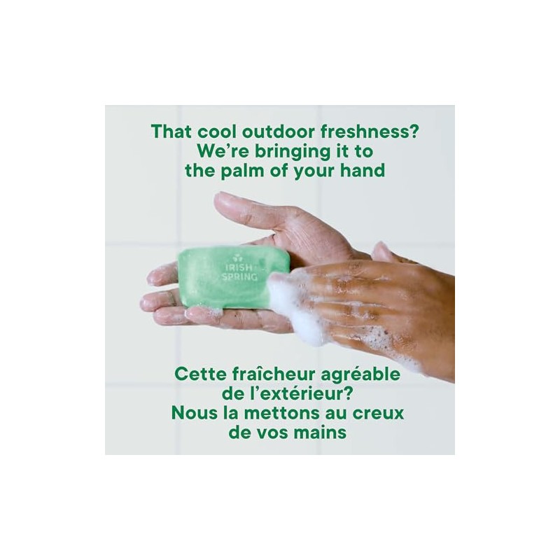 Irish Spring Bath Bar Soap, Original, 3.75 oz. Bars, 12-Count