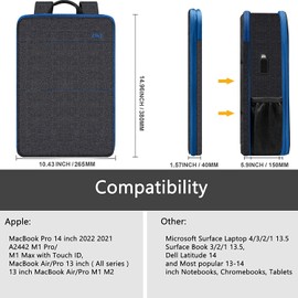 ZINZ 13 14 15 16 Zoll Schlank und Erweiterbar Laptop Rucksack Wasserdicht Notebook Tasche für Männer und Frauen