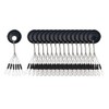 FOLANDO 100pcs Rubber Fishing Float Stops with Stainless Steel Wire