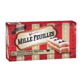 Vachon Mille Feuilles 1 Box Of 6 Flaky Pastries Snack Cakes 10 Ounces Made in Quebec