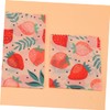 Mobestech 3pcs Beeswax Food Wraps Organic Cotton Food Preservation Cloths