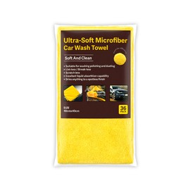 36 microfiber car wash towels, car towels / 극세사 세차 타월 36개입 자동차 차량용 수건