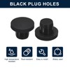 QUARKZMAN Pack of 16 Black Rubber Stoppers, 12 mm Plug