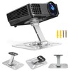 AHRLIC Desktop Projector Stand, 360° Rotation Foldable Metal Projectors Bracket,