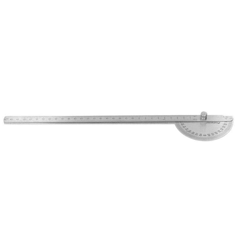 Angle Protractor 0‑180 Degree 2 Arm Finder Stainless Steel Woodworking