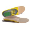 RooRuns Arch Support Inserts Orthotic Insoles Size:L Yellow