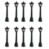 Mini Miniature Street Light Model, Railway Train Post Lamps, Black