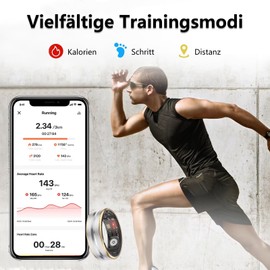 Smart Ring Fitness Ring Tracker Smart Ring Men Women Sleep Ring Pedometer Sleep Tracker Android IOS Smart Ring Tracking Ring Heart Rate Monitor SpO2 Activity Tracker Fitness Ring Black Gold Silver