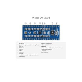 Waveshare Environment Sensors Module for Raspberry Pi Pico 2C Bus