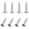 50 PCS Stainless Steel Round Head Drilling Self Tapping Screws