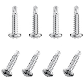 50 PCS Stainless Steel Round Head Drilling Self Tapping Screws for Metal (M4.2 * 19mm)