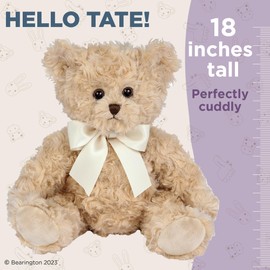 Bearington Tate Teddy Bear 18 Inch Stuffed Animals & Teddy Bears - Stuffed Teddy Bears
