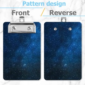 Mini clipboard can Easily fit into Large Pockets, Purses, Small Notepad Suitable for Nurses, Students, Office and Men, Women (Star)