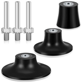 3Pack Disc Pad Holder, 1" 2" 3" Roll Lock Disc Holder, Sanding Grinding Disc Holder with 1/4" Round Shanks for Die Grinder Accessories Pneumaic Tools