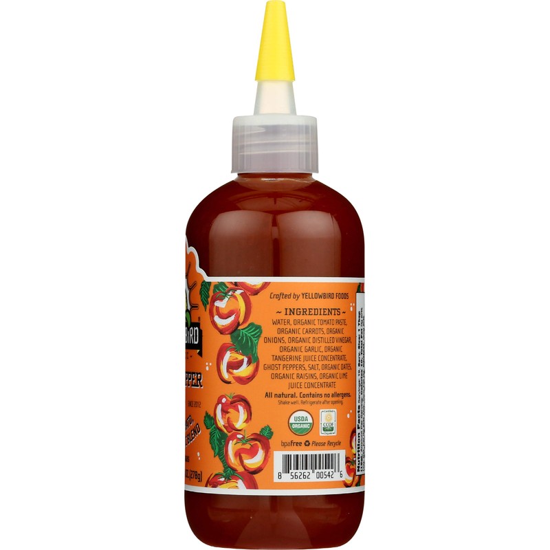 Yellowbird Sauce, Sauce Hot Ghost Pepper, 9.8 Ounce