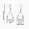 Gemynix 14k Gold Plated Double Teardrop Dangle Earrings for Women