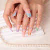LOVFUL Press on Nails Summer Breeze Blue French Tip| Handmade