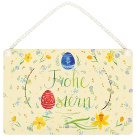 Mr. & Mrs. Panda DIN A4 Decorative Sign Frohe Ostergeschenke, Osterdeko, Gift, Door Sign, Easter Nest, Easter Greetings, Painted Easter Eggs