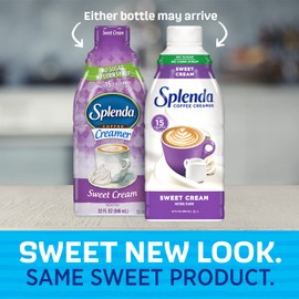 SPLENDA Sugar Free Sweet Cream Coffee Creamer, 32 Fl Oz (Pack of 6)
