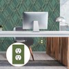 Kigai Blank Wall Plate,Plain Dark Olive Green Solid Color Outlet