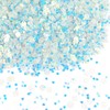 KIMOBER 50 Gram Mixed Craft Sequins and Spangles,Iridescent Blue Assorted