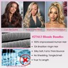 #613 Light Blonde Body Wave 4x4 HD Transparent Lace Closure