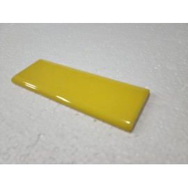 Daltile Sunflower Yellow Ceramic Tile Bullnose Backsplash Curved Edge Subway Trim