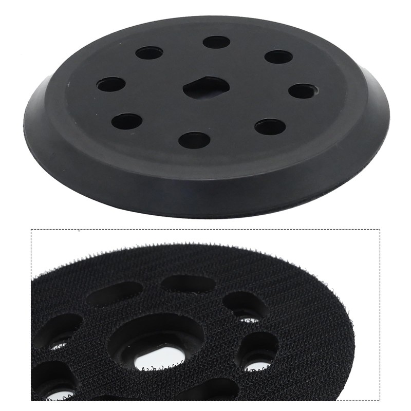 Ollanoos 125mm Sander Backing Pad Replacement Kit, 8 Holes Sanding