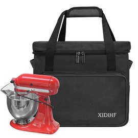 XIDIHF Mixer Carry Bag, Stand Mixer Carry Bag Compatible with KitchenAid Mixers 6-8 Quart and Extra Accessories, Kitchen Mixers Storage with Pockets (Black)