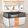 Stainless Steel Cat Litter Box with Lid, Extra Large Metal