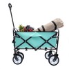 ESPIDOO Foldable Utility Wagon Cart: Heavy-Duty Metal Frame with 360°