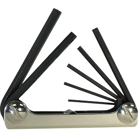 EKLIND 20812 Steel Handle Fold-up Hex Key allen wrench - 8pc set SAE Inch Sizes 3/32-1/4