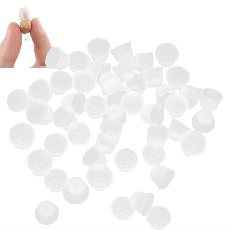 50pcs Silicone Earplugs Noise Cancelling Reusable Hearing Protection Waterproof Ear