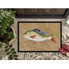 Caroline's Treasures 8816JMAT Rainbow Trout Doormat 24x36 Front Door Mat