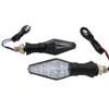 MotorToGo Black Sequential Lamp Turn Signals Lights LED Turn Signals