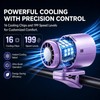 Clip on Fan, 360° Rotate Wearable Mini Fan, 199 Speeds