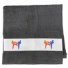 Huuraa Taekwondo Towel Colourful Silhouette Gift 50 x 100 cm