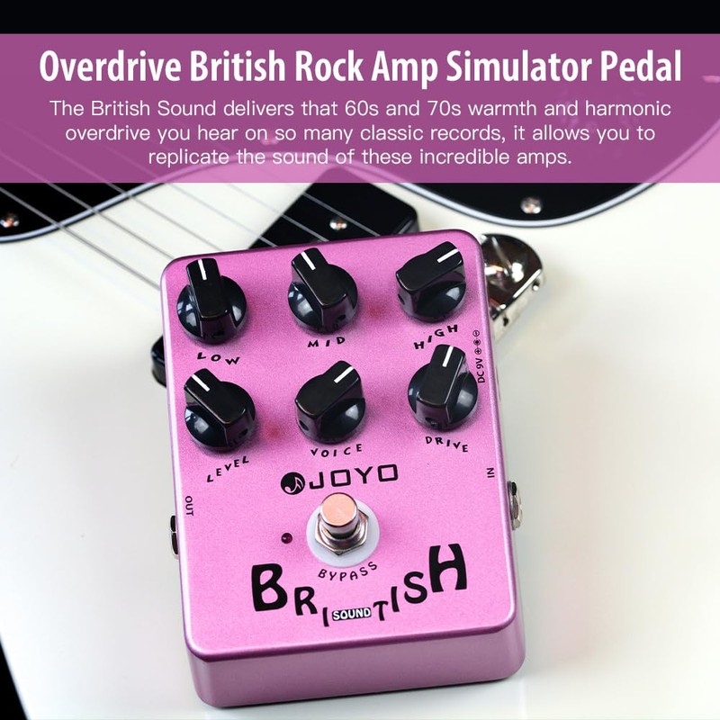JOYO British Sound Overdrive Electric Guitar Effect Pedal - JF-16