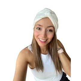 Mãe Baby Set de 3 Turbantes Gorros de Algodon para Mujer | Ultracomodos y Ligeros | Plisados | Oncologicos | Hecho 100% en México