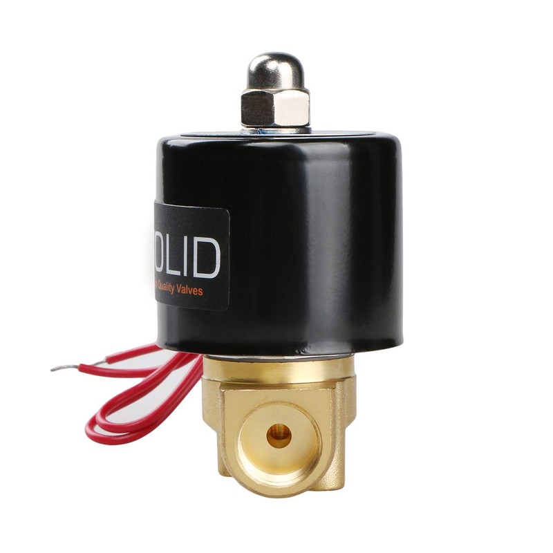 U.S. Solid 3/8" Electric Solenoid Valve 24VAC Air Water Fuel