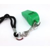 yueton Plastic Coach Whistles with Lanyard, Pack of 6 (Green)