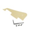 FLEOR 1Ply Cream LP Guitar Pickguard with Chrome Bracket Mounting
