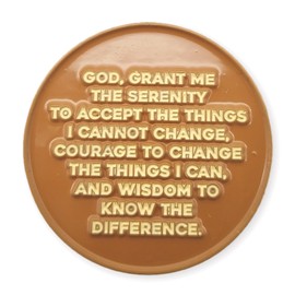 Sobriety Recovery Coin 2 Months - National Parks Design - 60 Day AA Coin with Serenity Prayer - One Day at a Time Inspirational Token - Keychain & Holder Included
