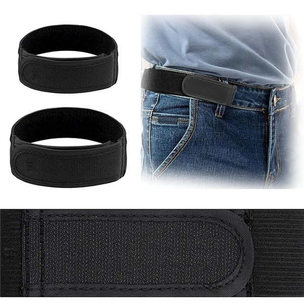 YREYBN 2 PCS No Buckle Belt, No Buckle Belts for
