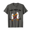 Smileteesbirdsa Funny Gulls Night Out Seagulls and Wine Pun T-Shirt