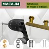 MACAJM Brushed Gold Wall Mount Coat Rack with 6 Hooks,