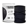 LEDSone 5 Meter Roll Black Cable 2 Core Braided Round,