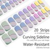 LabTabBa Semi Cured Gel Nail Strips - 20pcs Glaze Gel
