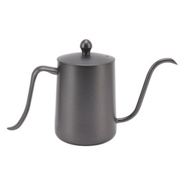 Spout Coffee Pot Professional 600ml Capacity Stainless Steel Gooseneck Coffee Kettle for Home Travel Black