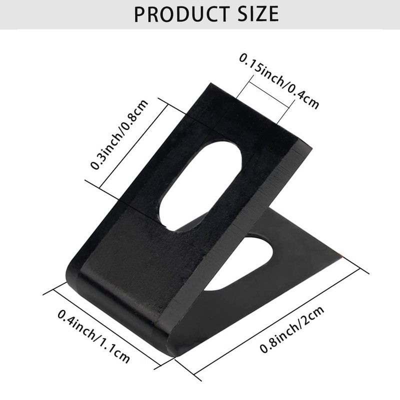 40 Packs Black Matt PVC Floor Vinyl Welding Grooving U